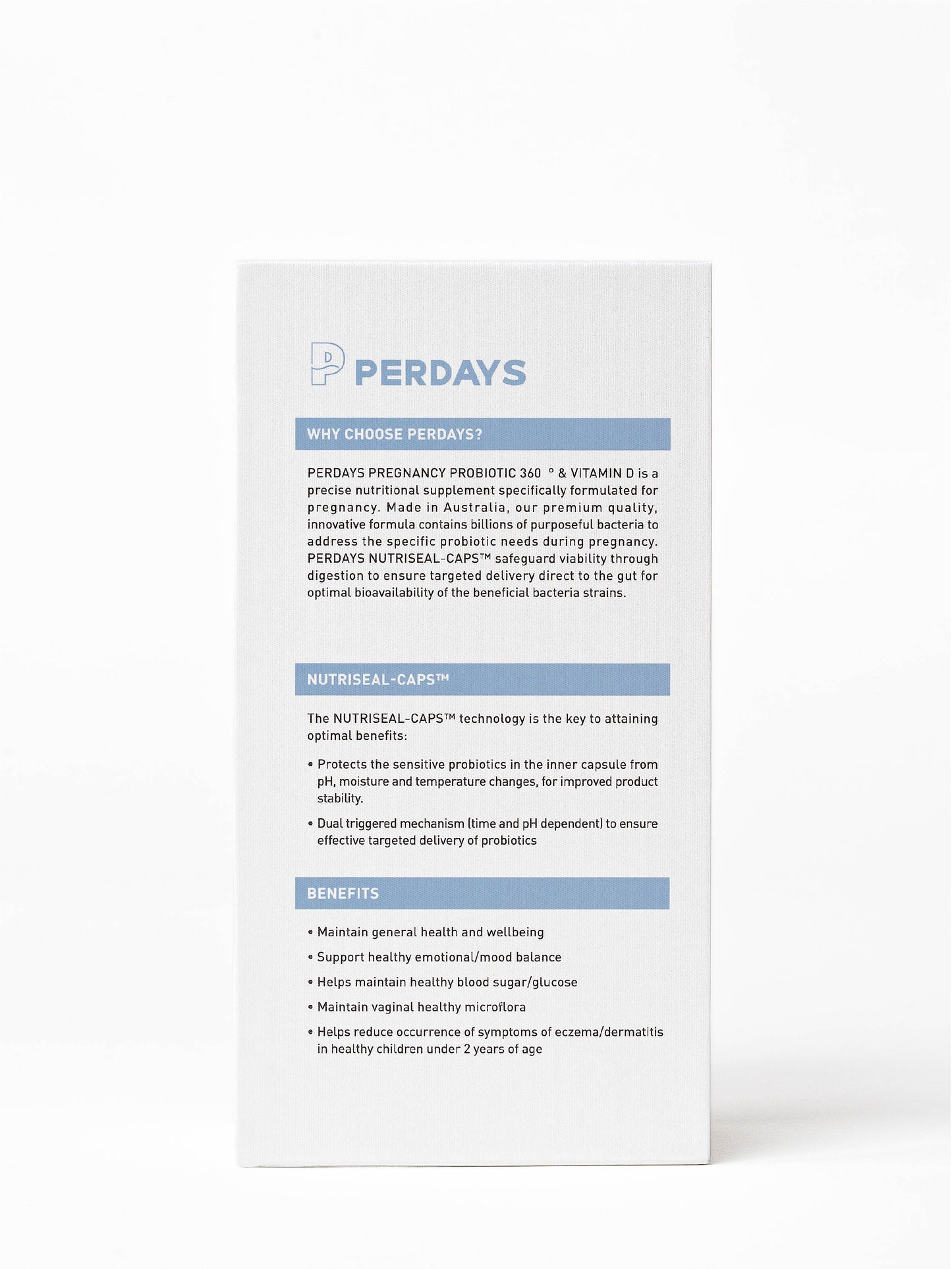 Perdays Probiotic 360° & Vitamin D For Women